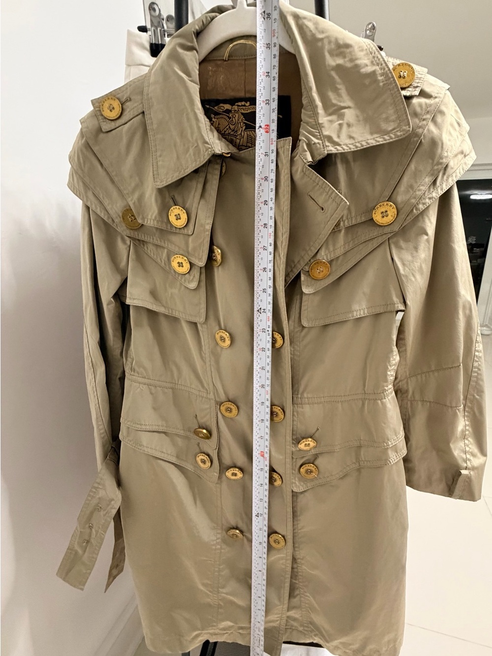 Burberry Beige Trench Coat with Belt - Picture 13 of 16